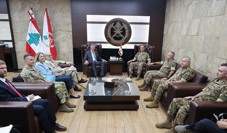 قائد الجيش استقبل وفدا من الكونغرس الأميركي.