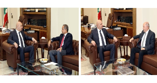 الرئيس عون بحث مع صدي في واقع الكهرباء واستقبل رئيس الاتحاد العمالي.