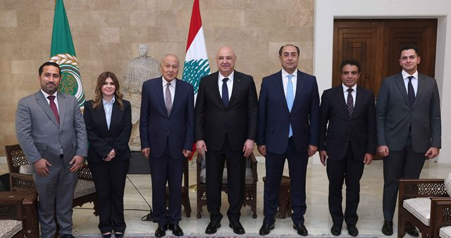 الرئيس عون استقبل الأمين العام للجامعة العربية.