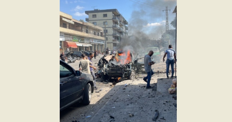 غارة على سيارة على طريق زبدين