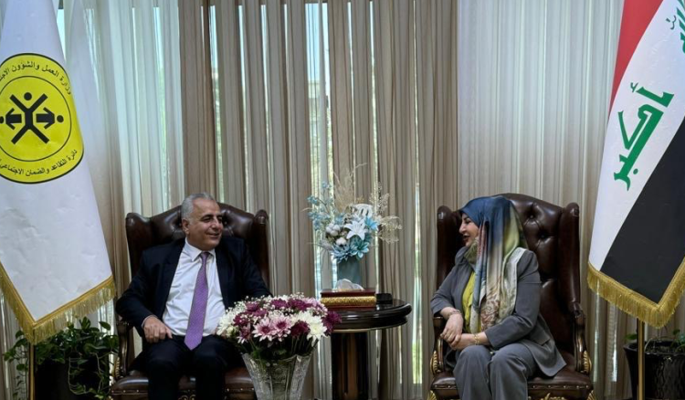 كركي زار دائرة التقاعد والضمان الإجتماعي في العراق وتوافق على تفعيل وتعزيز اطر التعاون.