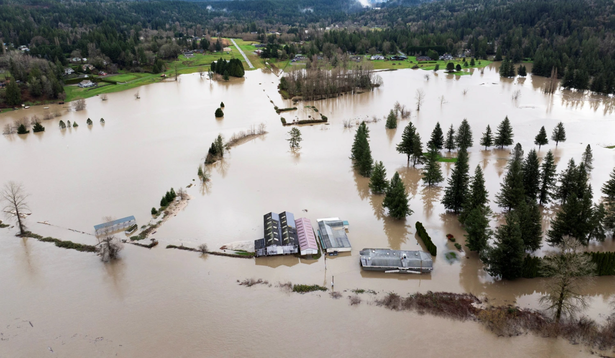 إجلاء آلاف الأشخاص في غرب أميركا وكندا جراء أمطار غزيرة تسببت بفيضانات