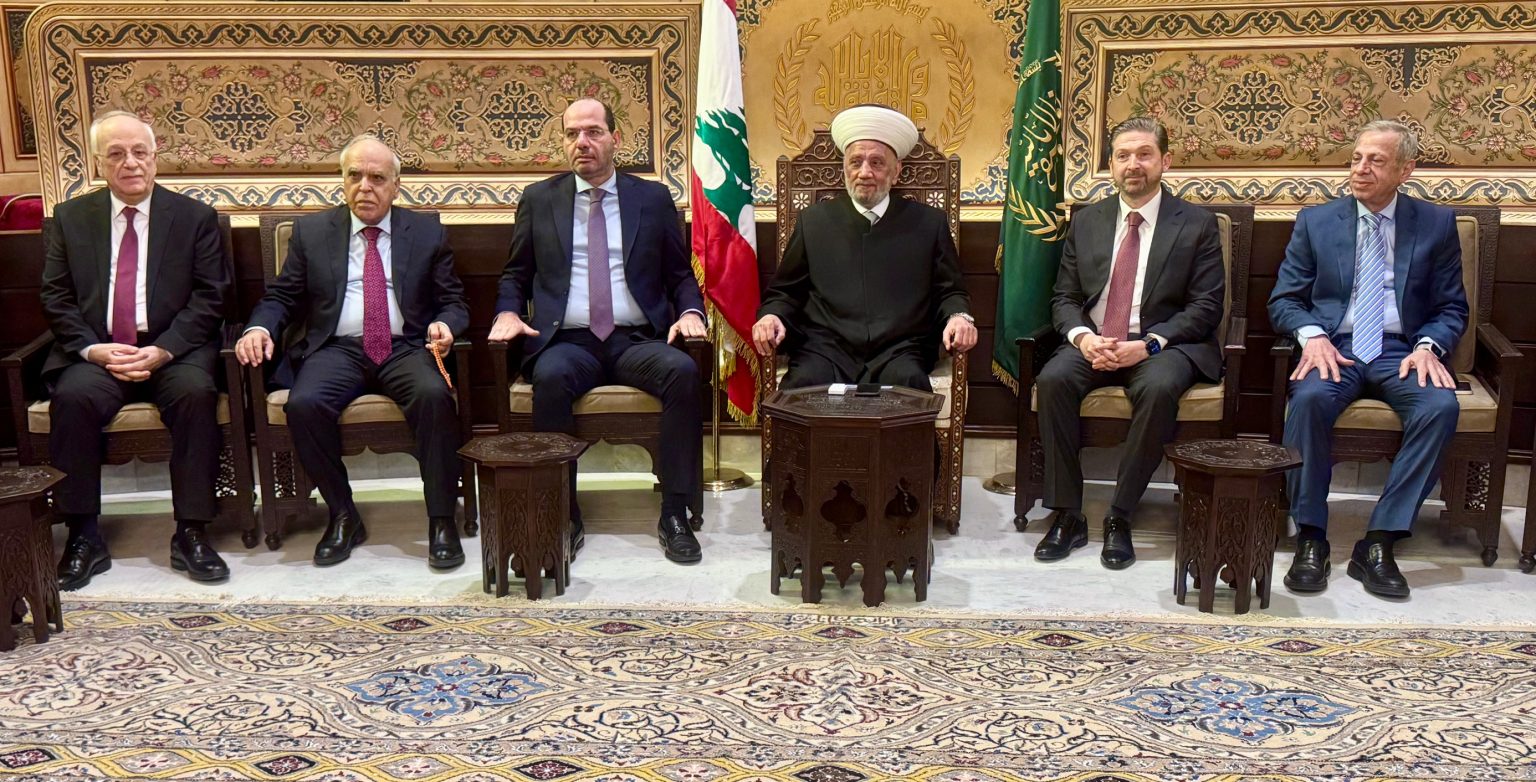 كتلة التوافق الوطني التقت مفتي الجمهورية في دار الفتوى