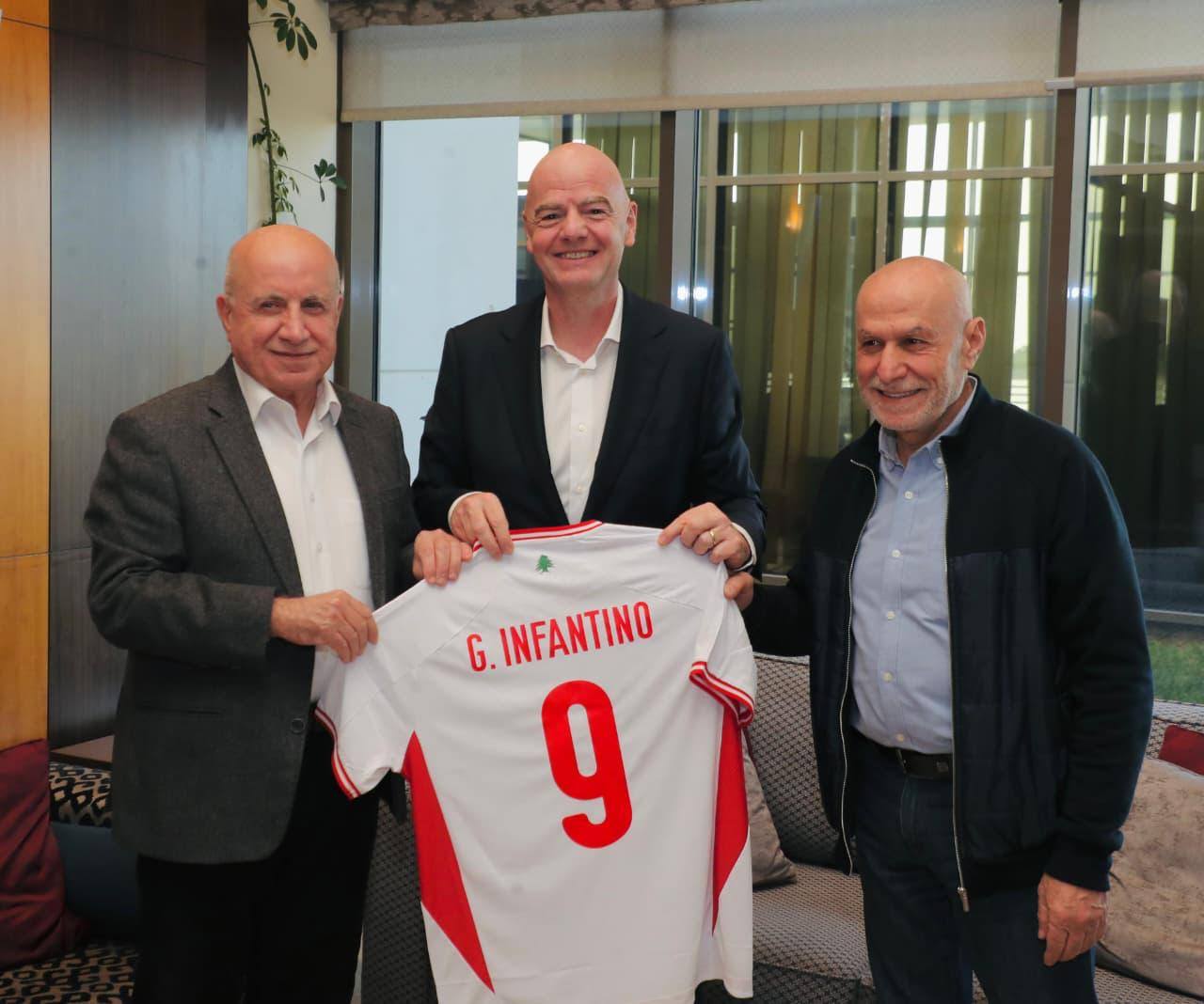 رئيس الإتحاد الدّولي لكرة القدم ’’فيفا’’ جياني إنفانتينو في بيروت .