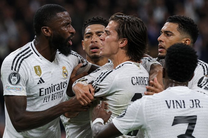 ريال مدريد على فوهة بركان , توتر واشتباكات بين لاعبين .