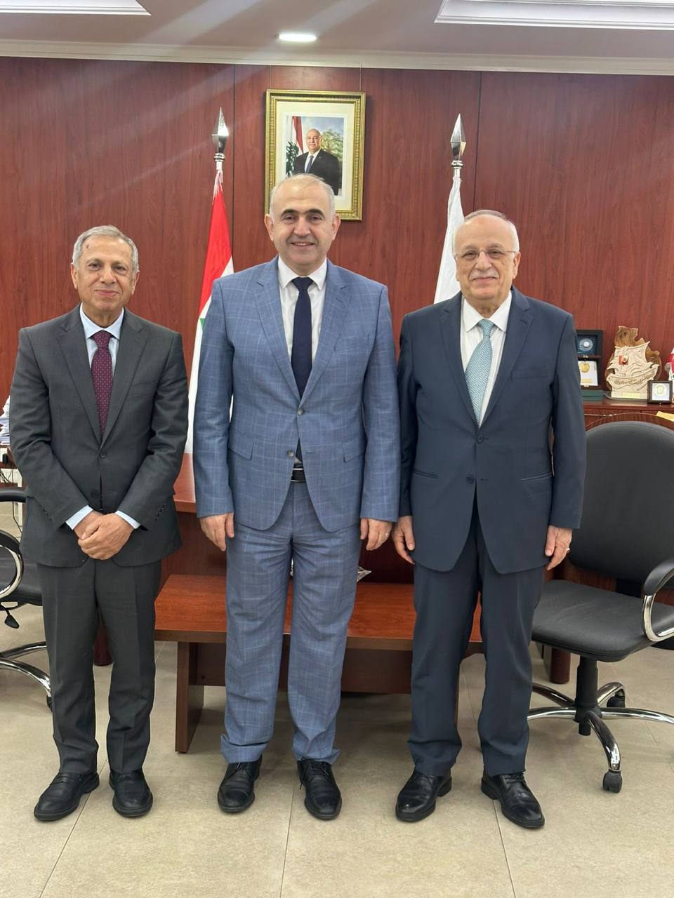 ناجي و طرابلسي يزوران رئيس الجامعة اللبنانية