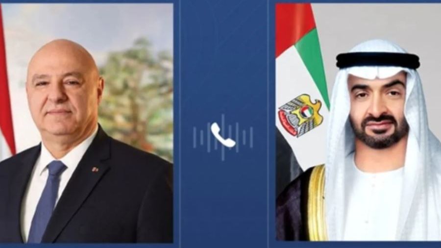 الرئيس عون تلقى اتصالا من رئيس دولة الإمارات
