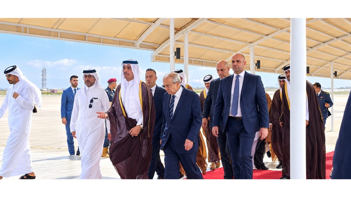 رئيس مجلس الوزراء القطري بدأ زيارته الرسمية للبنان